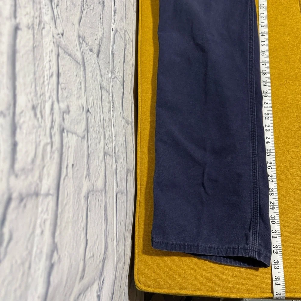 Men’s Carhartt Navy Work Pants, Size 36x34